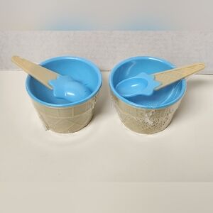 Ice Cream Bowls & Cups, Dessert Serving Dishes for Frozen Treats, and Snacks